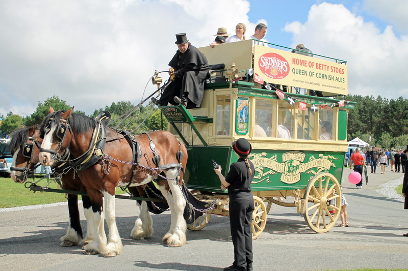 real people, sky, cornwall, horse, domestic, pets, transportation, street, mammal, Vintage, vertebrate, carriage, livestock, uk, horse-drawn, riding, Horse