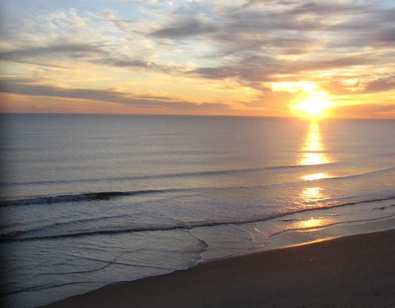 nags head, morning, sunrise, morning sunrise, ocean, sand, beach, north carolina, 1080P, 3d and abstract