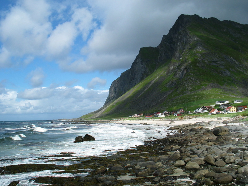 outdoors, lofoten, motion, water, sea, nature, land, norwegian, rock - object, scandinavia, no people, north, nordic, rocky coastline, beauty in nature