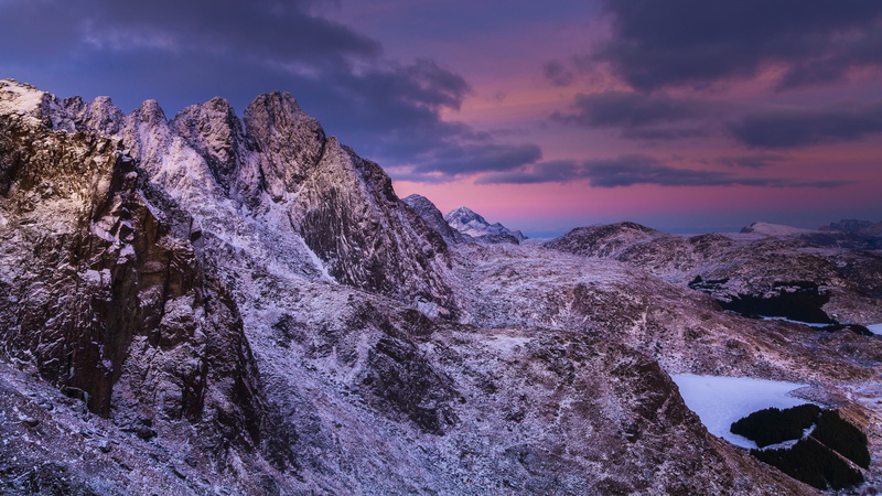 coniferous tree, norwegian, ballstad, rock - object, mountain range, scenic, winter, north, rock, the nature of the, no people, 2K, idyllic, lofoten, blue