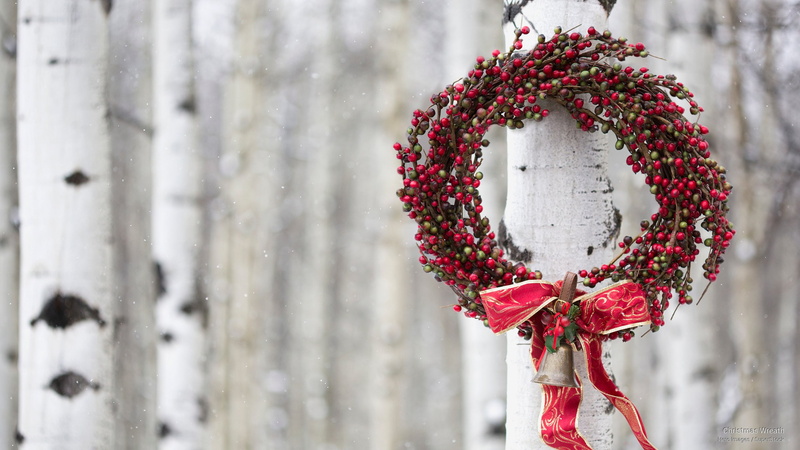 wreath, christmas, 2K, Holidays