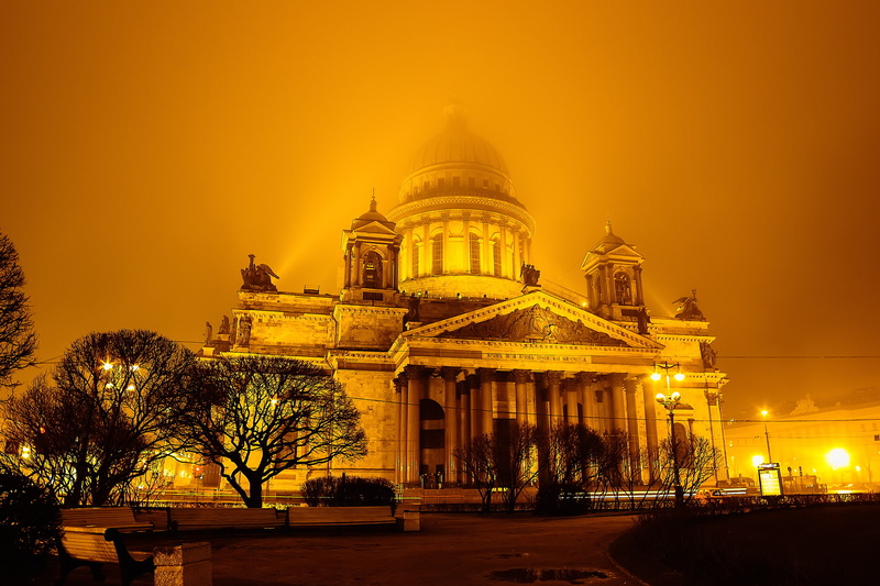 spirituality, lights, outdoors, architecture, travel destinations, plant, building exterior, belief, night, built structure, Andrey Metelkov, place of worship