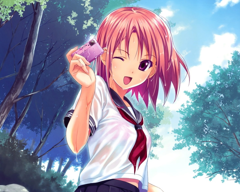 sleeping, 1080P, tights, hd, blush, anime, axanael, girls, redheads, x, skirts, hot, art, wet