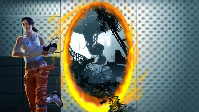 portal, hd, glados, chell, amp, 1080P, game