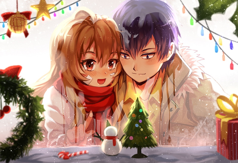 1080P, Anime, Toradora!, Taiga Aisaka, Ryuuji Takasu