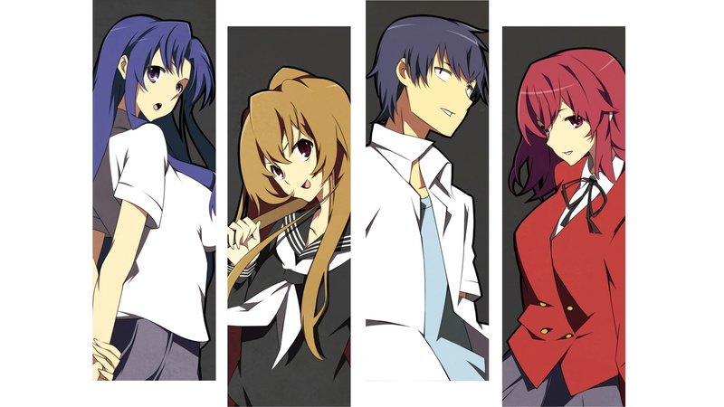 Aisaka Taiga, Takasu Ryuuji, Kawashima Ami, Toradora!, 1080P, Kushieda Minori