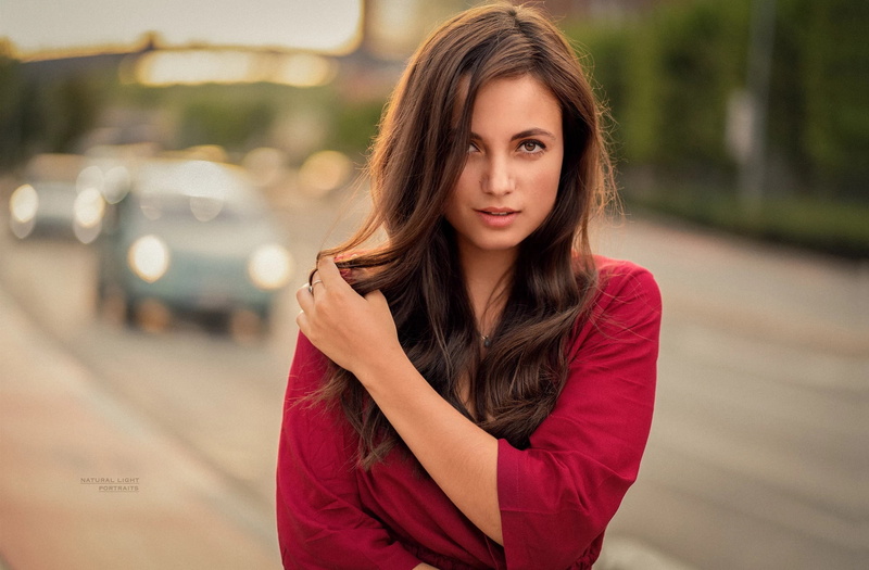 Robert Chrenka, look, Terez, hair, girl, dress, smile, 1080P
