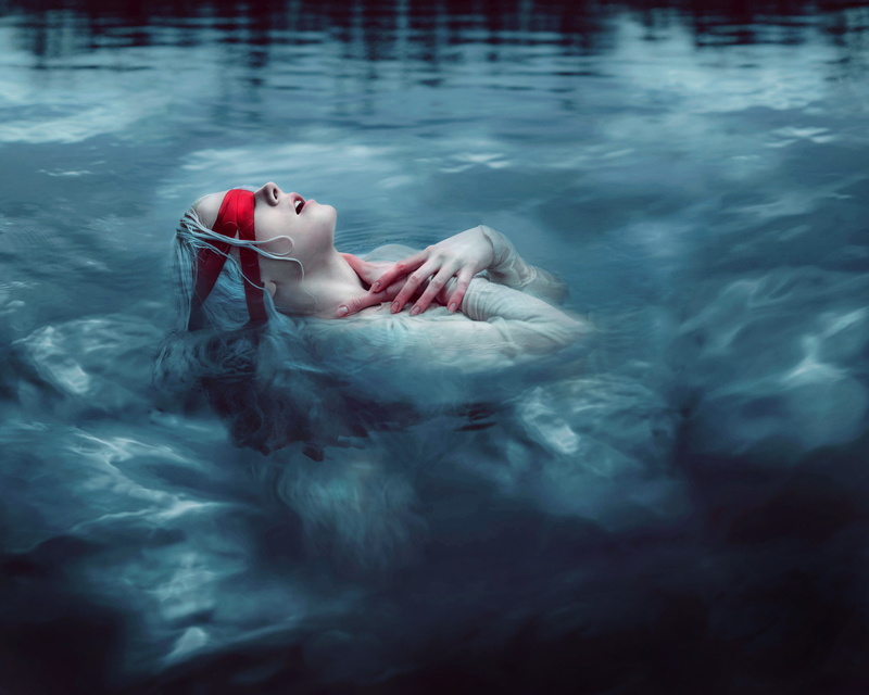 portrait, lying down, Kindra Nikole, floating on water, 1080P, beautiful woman, young women, nature, women, floating, relaxation, swimming, one person