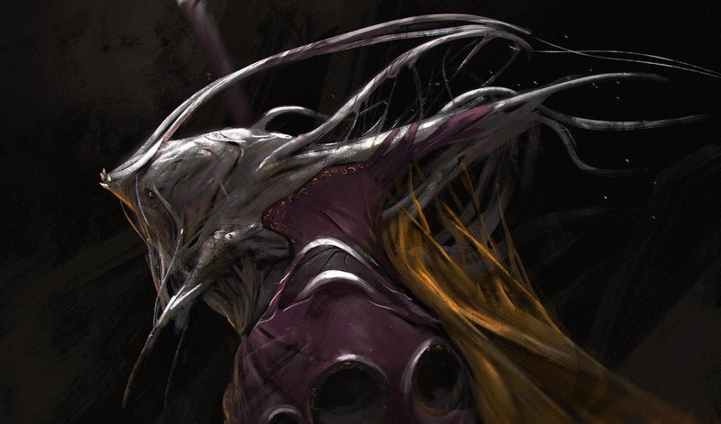 black background, Concept Art, indoors, Milan Nikolic, mask, 1080P, body part, human face, human body part, art and craft, close-up, representation, mystery