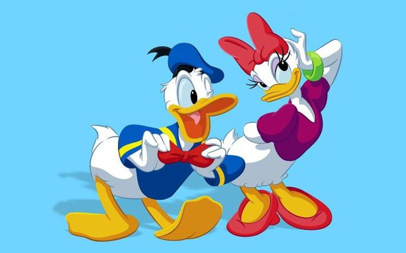 pictures, fixing, disney, duck, phonex, daisy, 1080P, hd, donald, adjusting, tie, bow, mobile