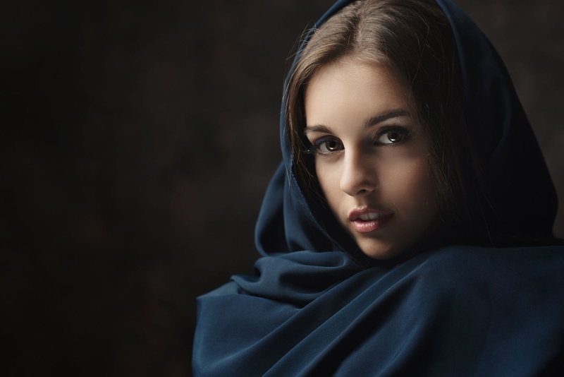 1080P, brunette, women indoors, women, looking at viewer, Jana Tsvetkova, portrait, model, eyeliner