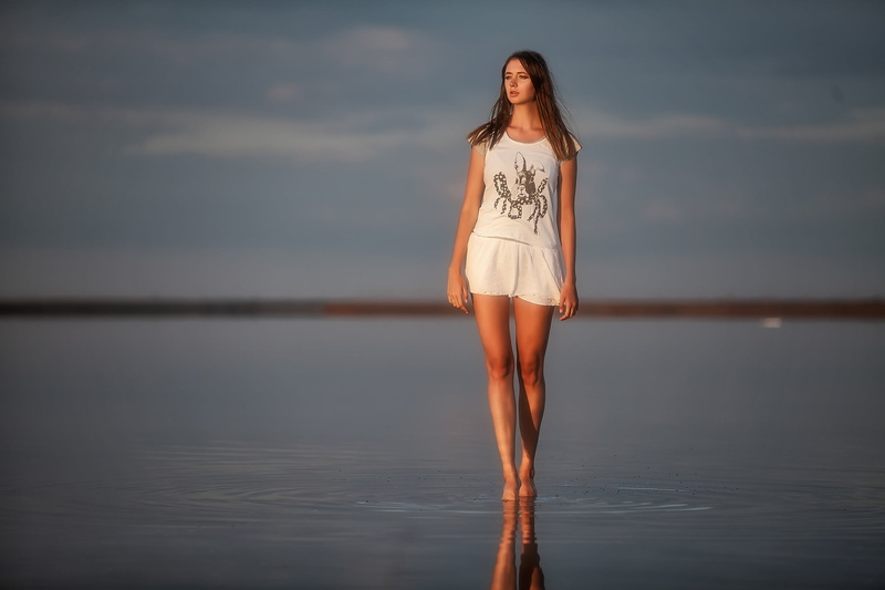 water, women, 2K, model, women outdoors, Disha Shemetova