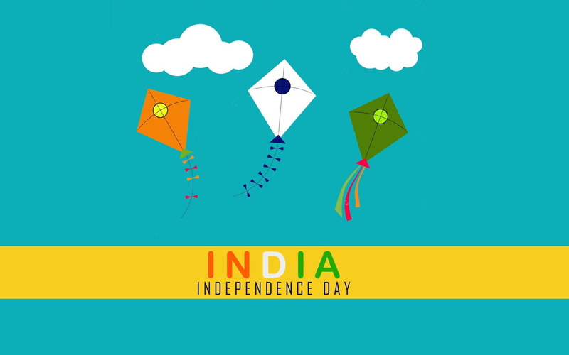 kite, india, flag, 15 august, 1080P, flying