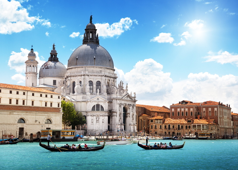 Italy, old, people, romance, Santa Maria della Salute, the sky, urban Scene, cityscape, two, built Structure, gondola - traditional boat, basilica, travel