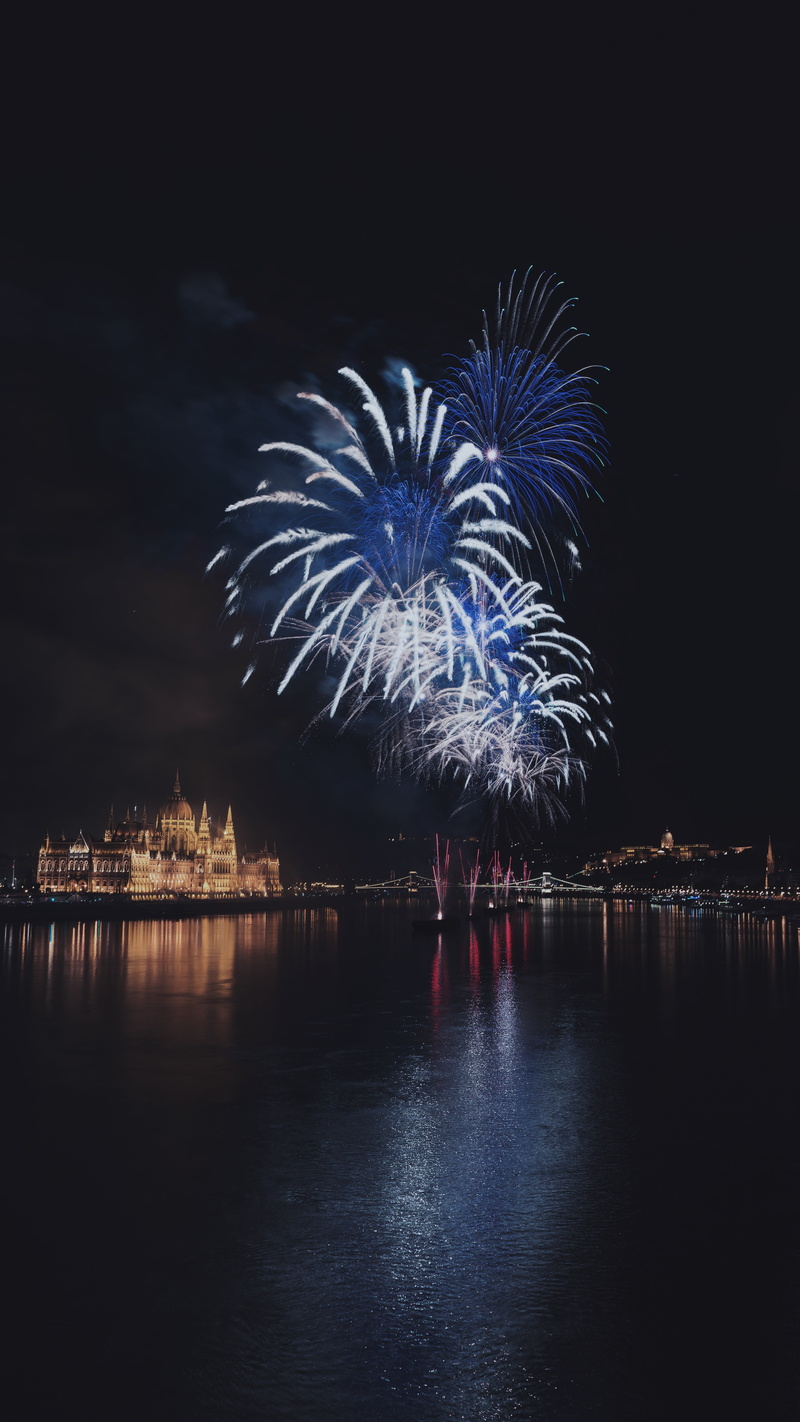 arts culture and entertainment, night, event, sky, outdoors, celebration, budapest, city, salute, architecture, 5K, hungary, nature, firework, firework - man made object