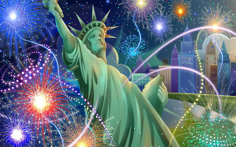 holiday, event, celebration, exploding, architecture, glowing, sky, illuminated, abstract, 1080P, sculpture, illustration, star - Space, low angle view