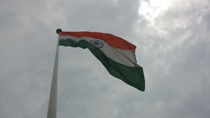 delhi, flag, national icon, no people, nature, red, indian flag, patriotism, outdoors, green color, 4K, emotion, independence, pole, pride, indian, wind