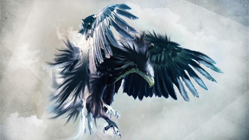 vertebrate, animal wildlife, motion, outdoors, day, gray, no people, eagle, water, nature, artwork, one animal, animals, animals in the wild, close-up