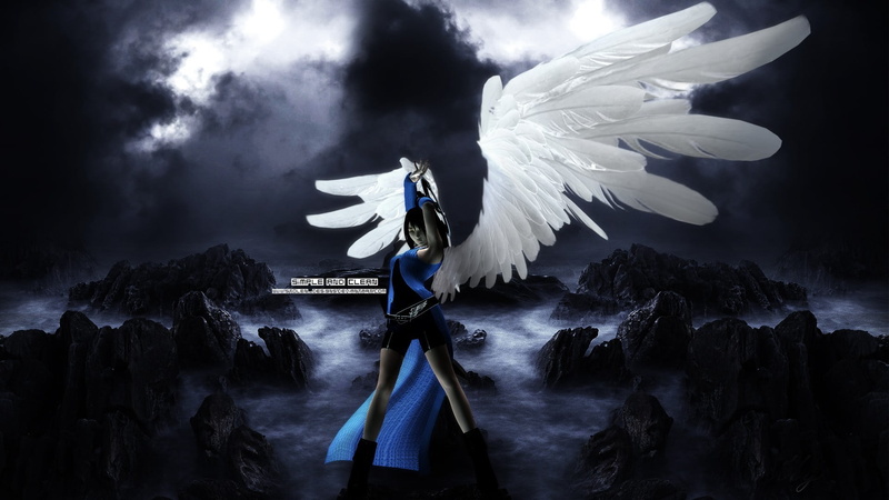 animal, woman, bird, sky, Rinoa Heartilly, mid-air, spread wings, animal wing, outdoors, vertebrate, animal wildlife, water, Final Fantasy VIII, beauty in nature