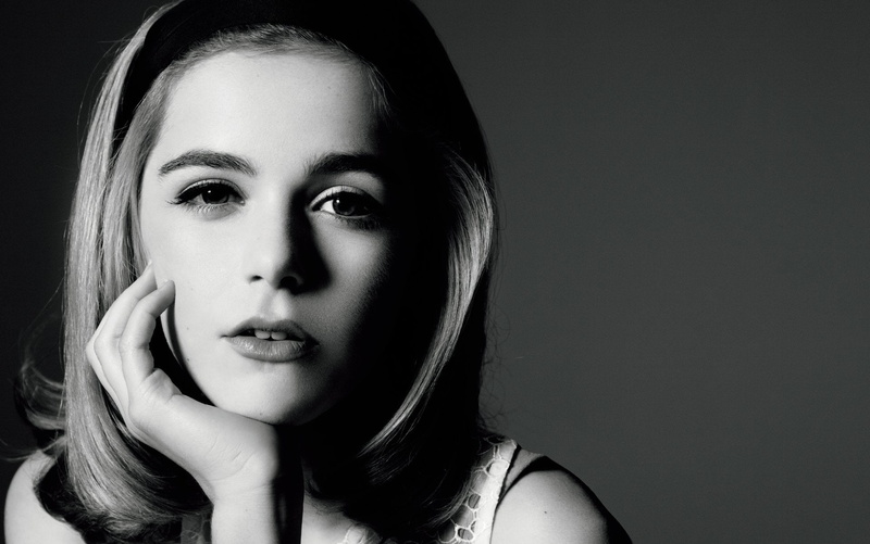 Monochrome, Actress, Actresses, Kiernan Shipka, 1080P