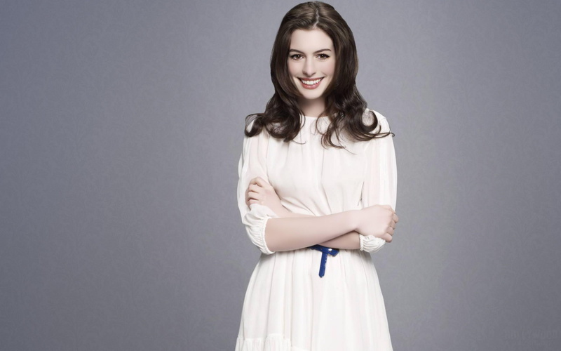 smile, celebrity, dress, anne, girls, 2K, actress, hollywood, hathaway, face, celebrities, anne hathaway, white, movies