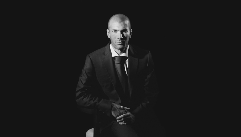 suit, Zinedine zidane, black background, men, front view, Background, Zidane, adult, studio shot, 2K, business, cut out, dark, Football, formalwear, completely bald