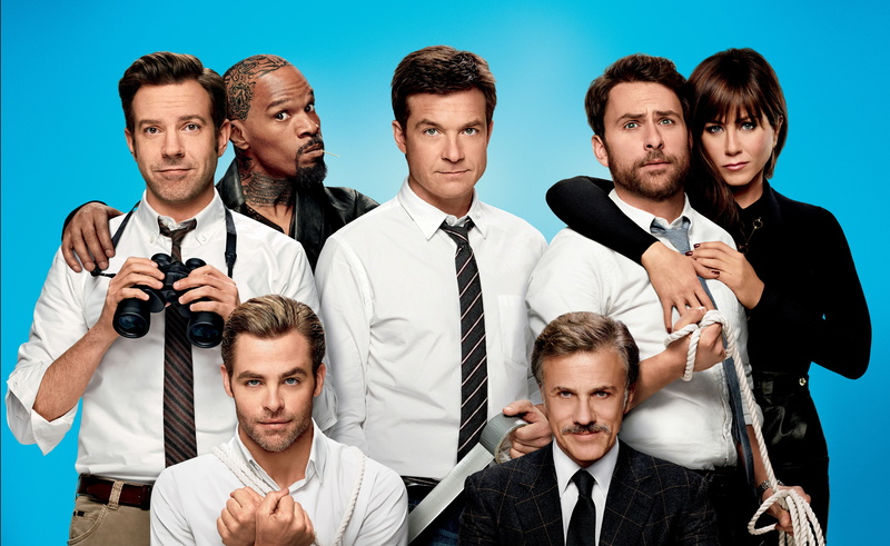 Christoph Waltz, Horrible Bosses 2, Jason Sudeikis, 5K, Jamie Foxx, Jennifer Aniston, Scotch, rope, Jason Bateman, binoculars, Chris Pine, Charlie Day
