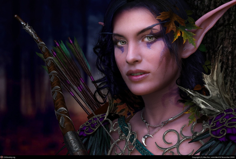 hd, grabbing, art, ELF, night elf, 720P, x, hot, anime, night