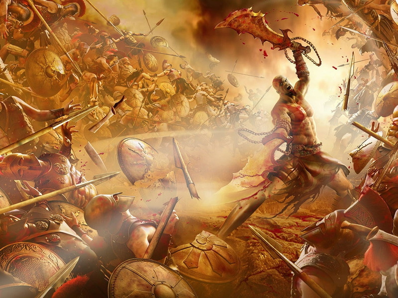 god, rages, war, battle, gow, video, games, GOD OF WAR3, 480P, art, hd, Kratos