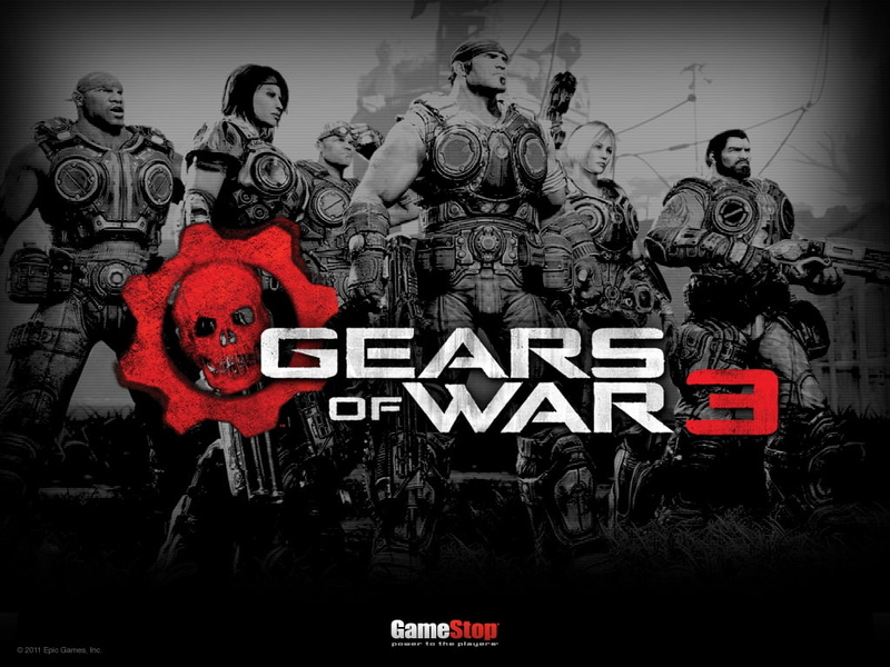gow3, gears, gow, video, gears of war, white, black, war, games, hd, Gears of war 3, xbox, black and white, 480P, art