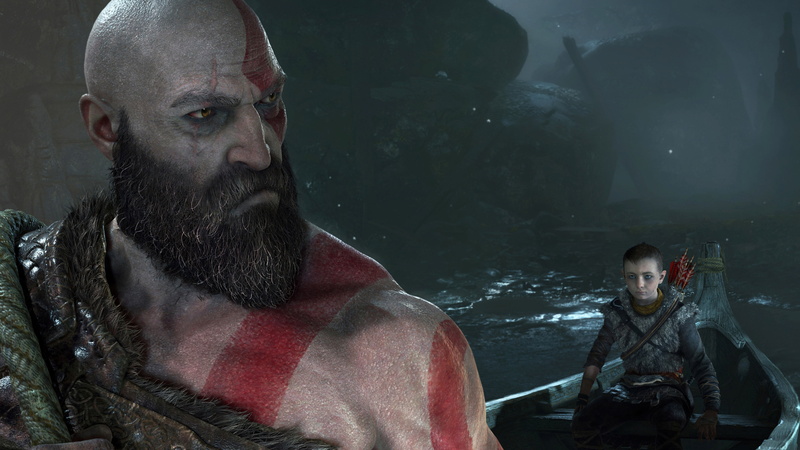 hd, god of war, 4k, clothing, god of war 4, 4K, beard, men, facial hair, mature adult, real people, males, games, mid adult, mid adult men, portrait, smoke - physical structure