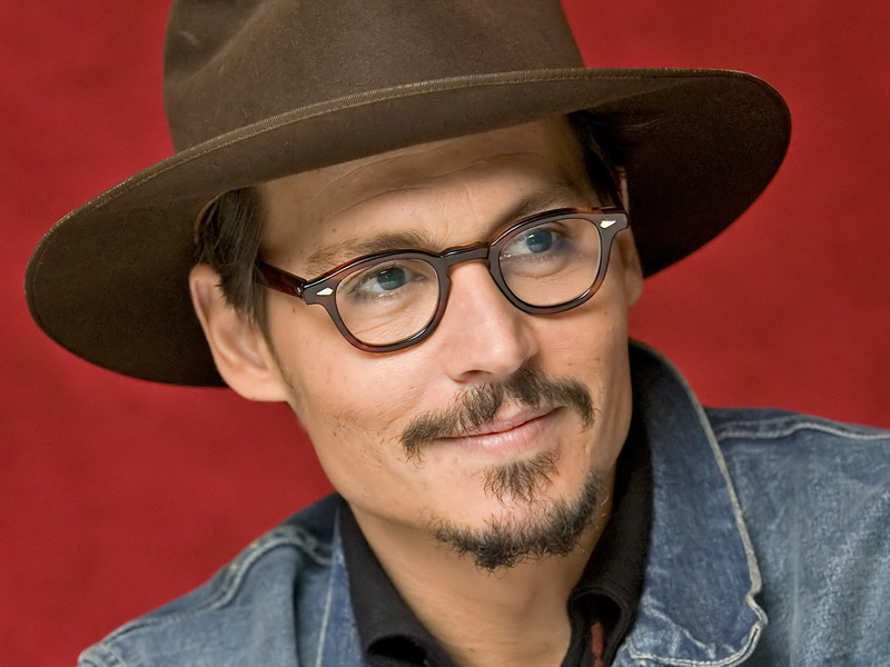 johnny depp, black eyes, celebrities, depp, mature, glasses, man, black, eyes, 720P, johnny