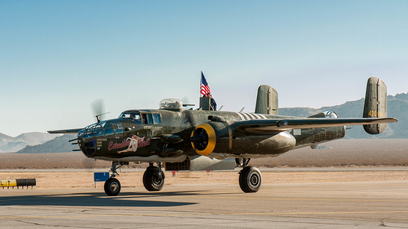 North American B-25 Mitchell, Medium bomber, 4K, US Army Air Forces, 2K