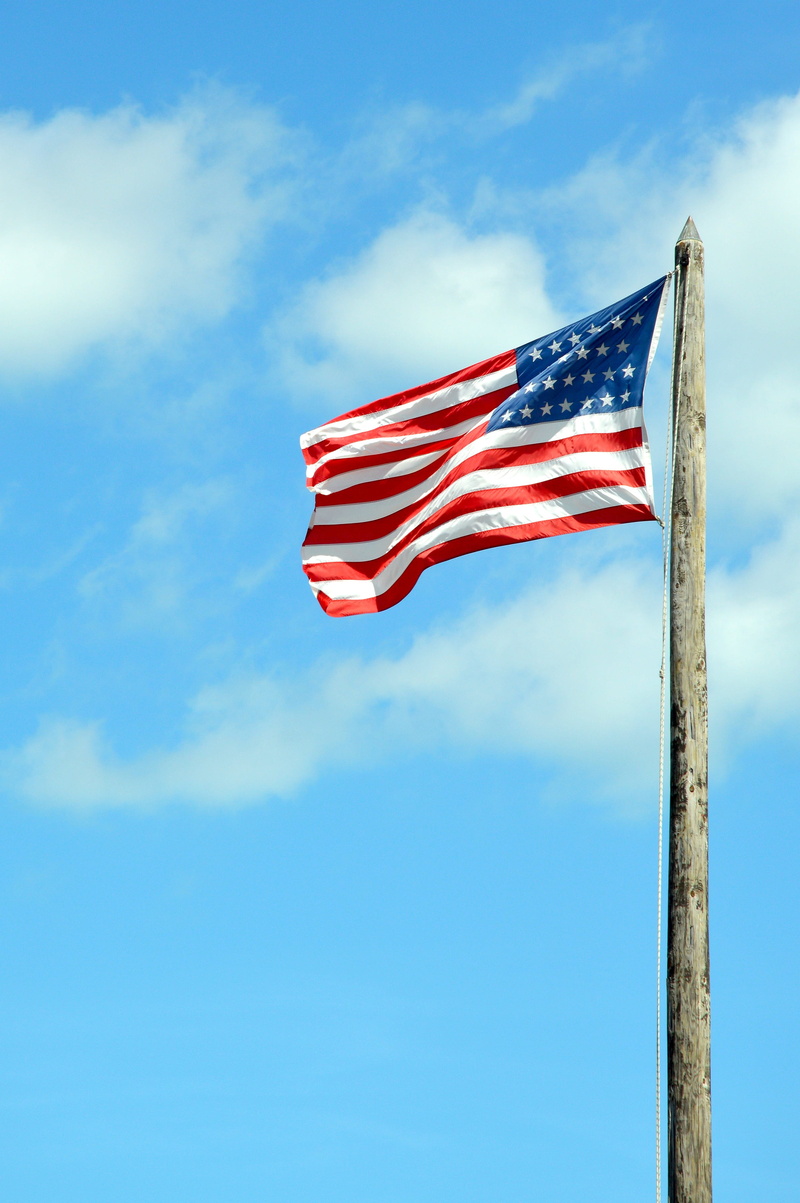 day, usa, american flag, 4K, no people, blue, striped, outdoors, environment, red, nature, american, independence, star shape, wind, waving, low angle view