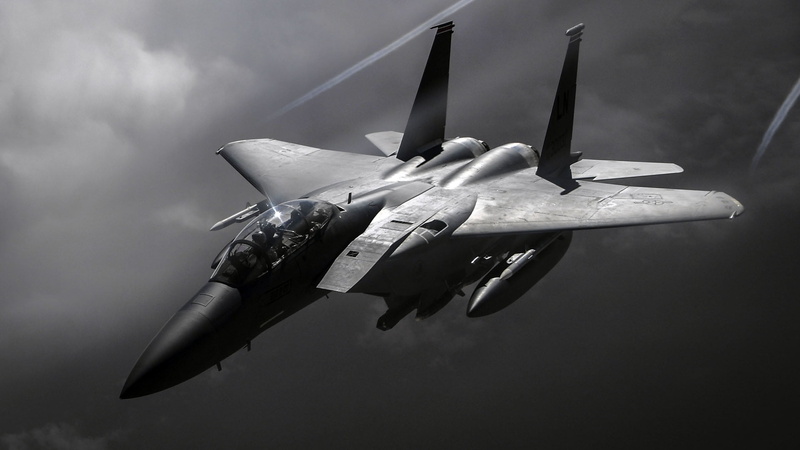 fighter-bomber, UNITED STATES AIR FORCE, 1080P, Strike Eagle, McDonnell Douglas, American double, F-15E