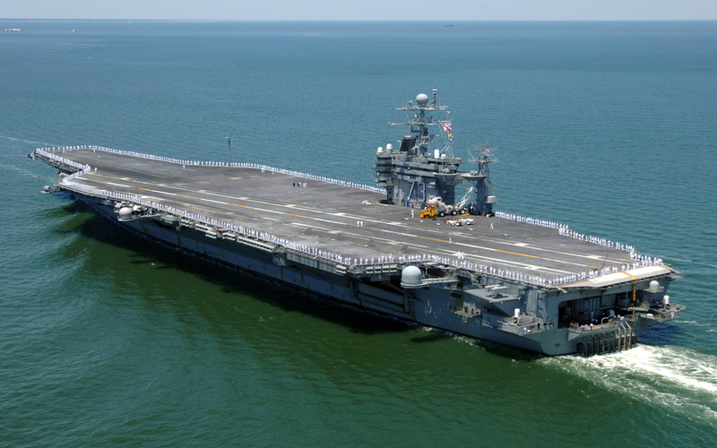 homeport, 2K, uss, returns, n, nimitz, carrier, class, aircraft, sailors, navy, george, norfolk, man, ship, rail, aboard, s, washington, us