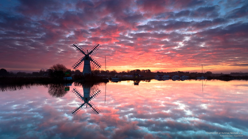 2K, sunrise, Sunrises/Sunsets, k, norfolk, mill, thurne, u