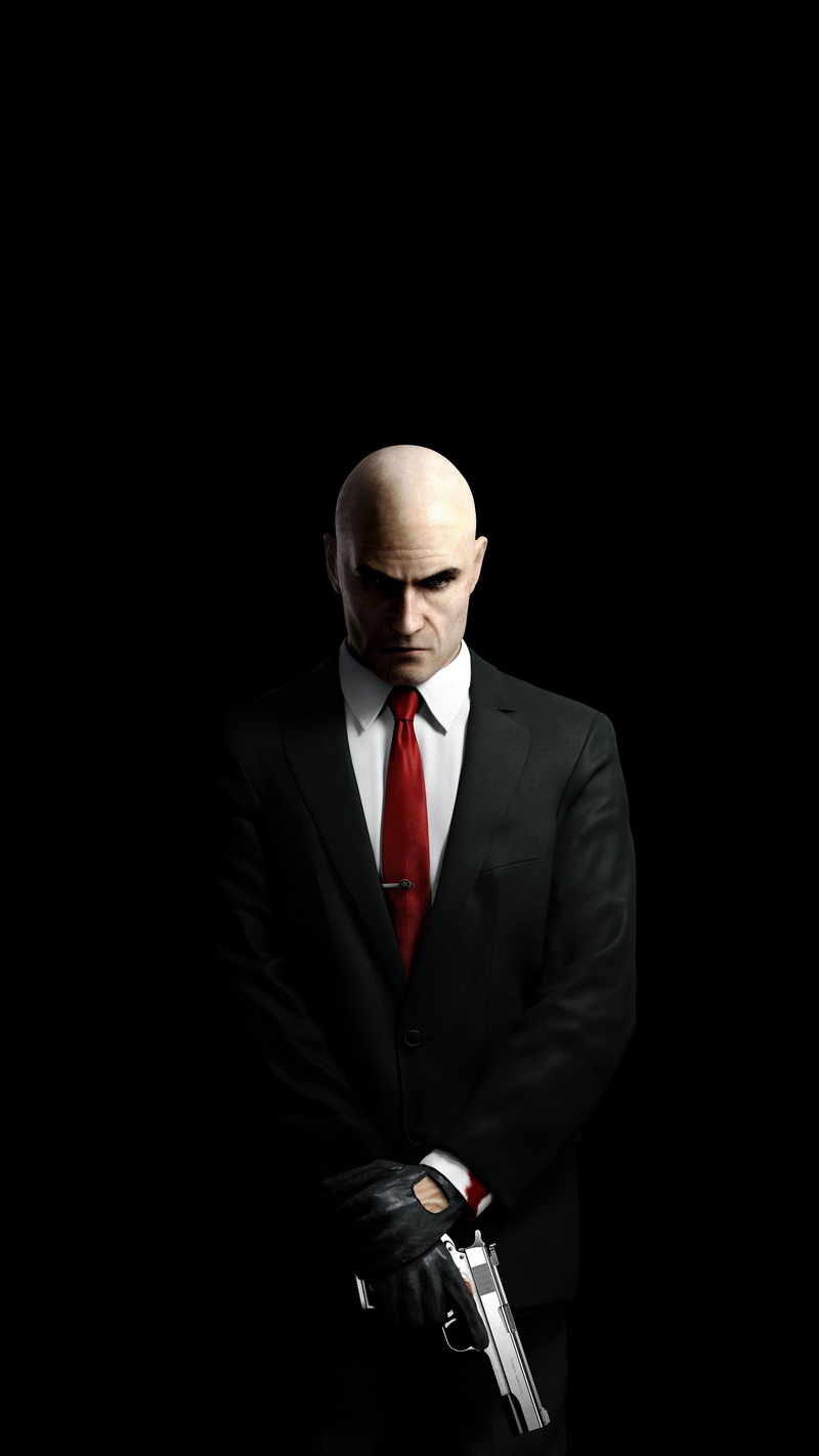 4K, suits, Hitman, Agent 47, gun, video games, Video Game Art