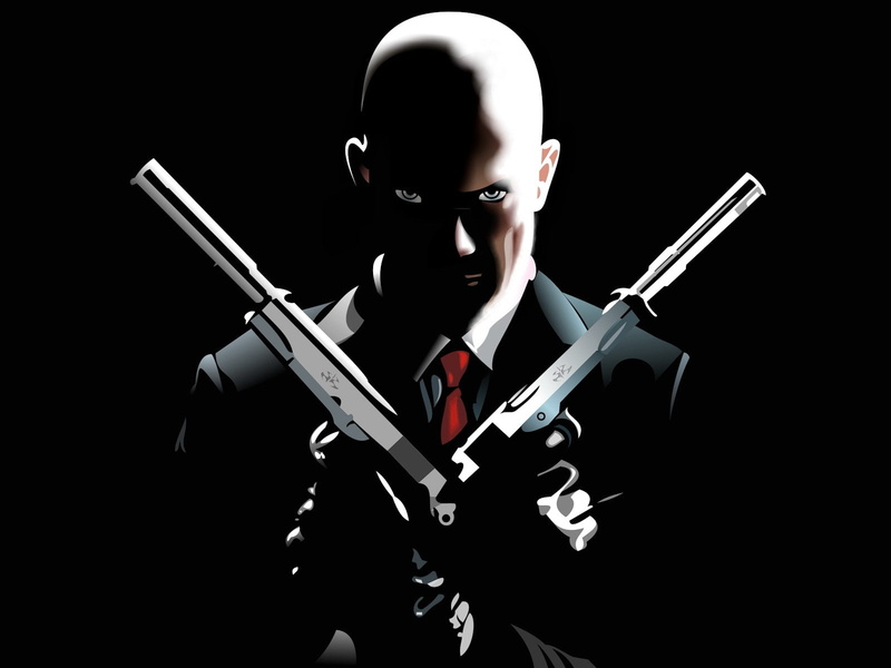 waist up, headshot, studio shot, indoors, 720P, black background, Hitman, men, black, aggression, protection, military, portrait, one person