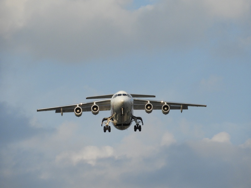 mode of transportation, nature, aircraft, flying, machine, hanover, travel, motion, on the move, low angle view, arrival, blue, transportation, no people