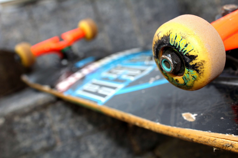 4K, wheel, metal, wood - material, outdoors, representation, human representation, nature, food and drink, close-up, skateboard, sport, high angle view