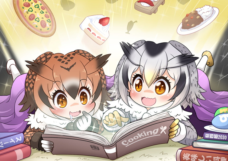 Kemono Friends, Eurasian Eagle Owl (Kemono Friends), Anime, Northern White-faced Owl (Kemono Friends), 1080P