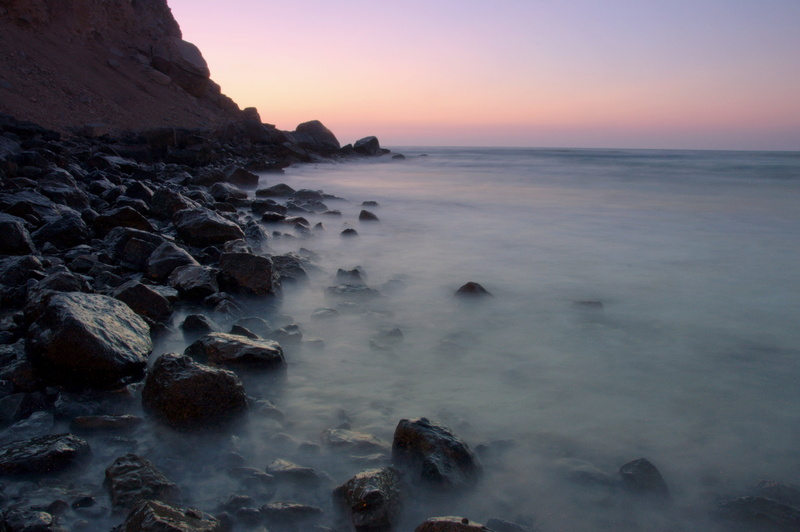 nice, nature, nikon  d90, sky, seashore, sunset, muscat, rock - Object, Ocean, shutter, Musandam, scenics, coastline, beach, water, charming, wave, dawn