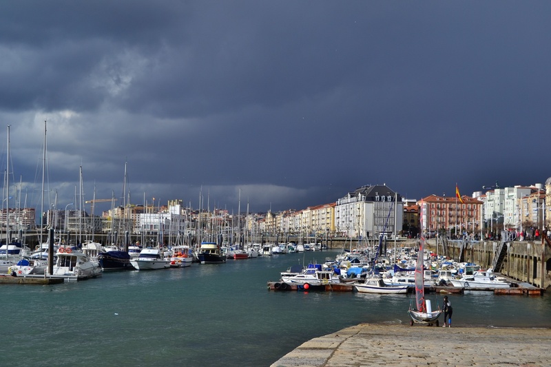 harbor, passenger craft, 1080P, mode of transportation, white, bulidings, port, architecture, sailboat, body, waterfront, sea, moored, daytime, near, cantabria