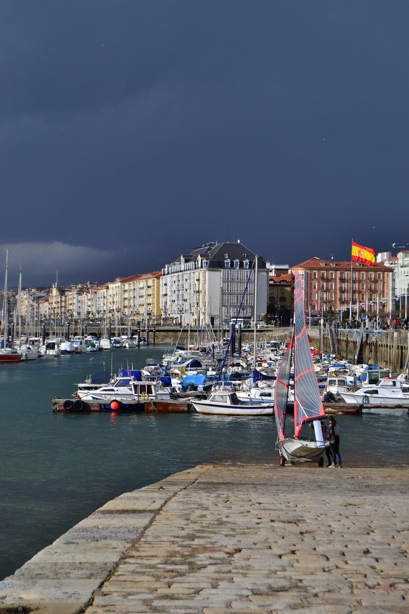 Port, yacht, building exterior, mode of transportation, metropolitan, scenery, anchored, built structure, Harbor, architecture, water, land, 1080P, city