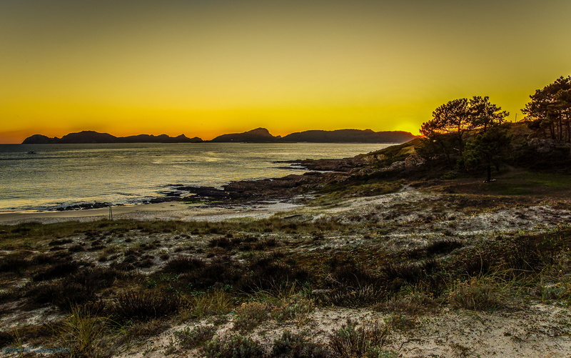 Galicia, landscape, Home, sea, A77, Xelo, background, nature, ocean, de, coastline, PZD, Cabo, Pontevedra, Gabriel, España, Sol, Sony, dusk, beach, Tamron