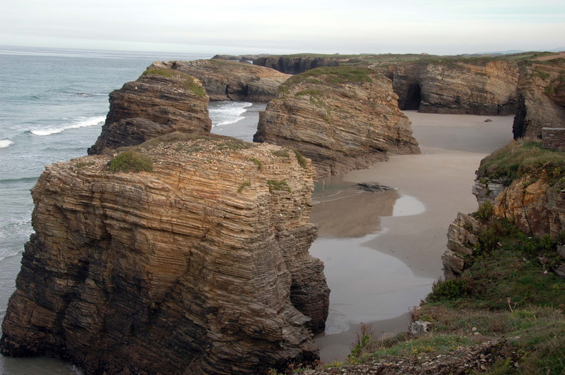 no people, eroded, ribadeo, idyllic, sky, rock - object, rock, solid, galicia, nature, 2K, tranquil scene, scenics - nature, rock formation, beach of the cathedrals