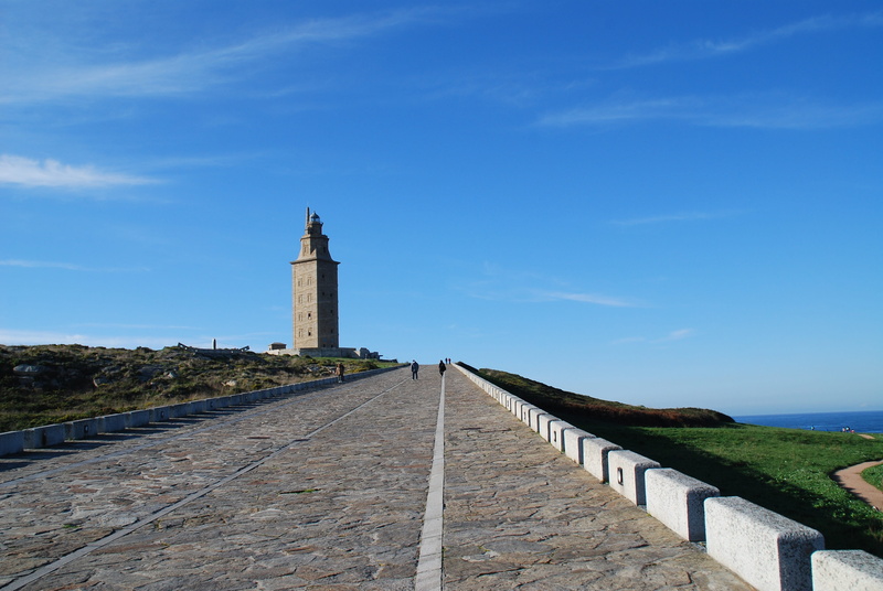 day, nature, ocean, la coruña, built structure, 4K, cloud - sky, trip, building exterior, the tower of hercules, travel destinations, spain, history, no people