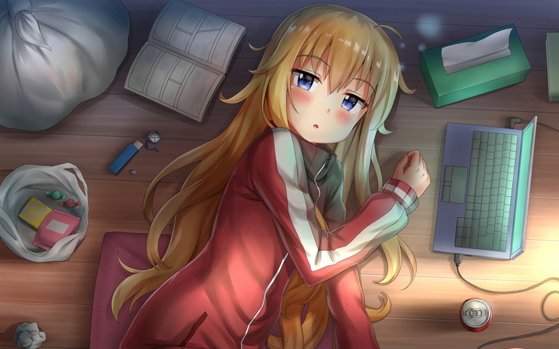 furniture, connection, Anime, human representation, representation, communication, 1080P, Gabriel Tenma White, listening, no people, indoors, technology