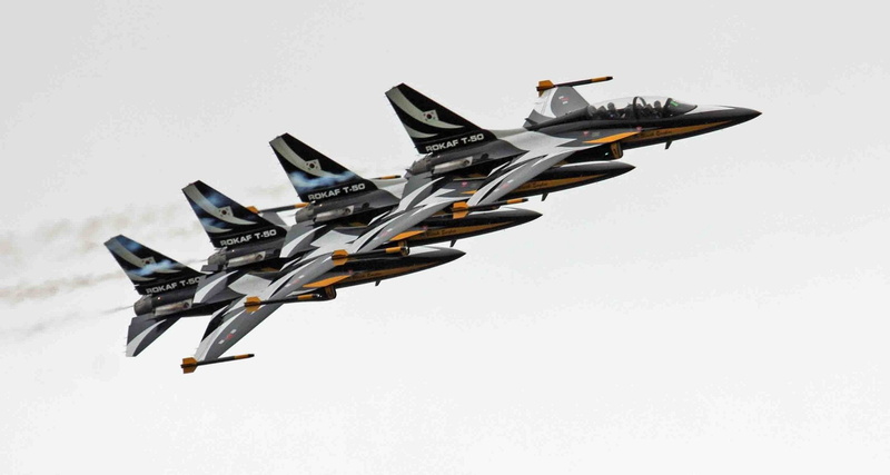 aircrafts, eagles, aerobatic, air, black, t 50, golden, eagle, jets, south, team, korean, 720P